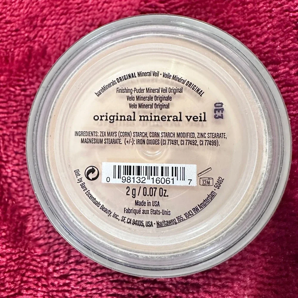 bareMinerals‎ Original Mineral Veil Finishing Powder 2g 0.07oz Translucent Loose